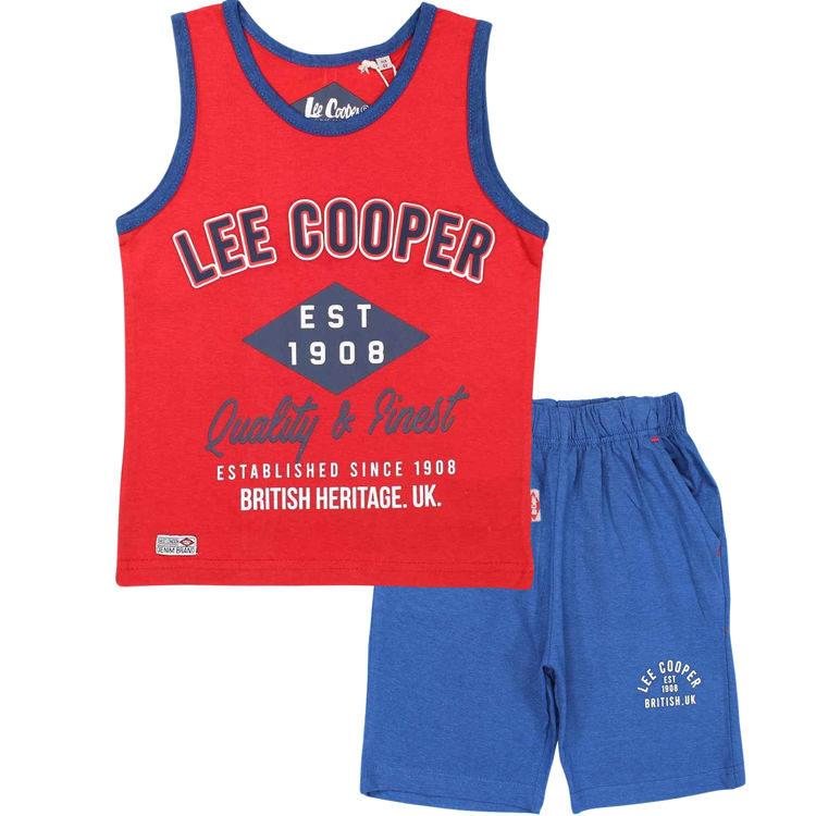 Picture of GLC1133 LEE COOPER BOYS 100% COTTON SLEEVELESS TWO PIECE SET